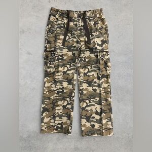 Vintage 725 Originals Baggy Straight Camo Cargo Pants Fits 34 x 30 90s Y2K Skate
